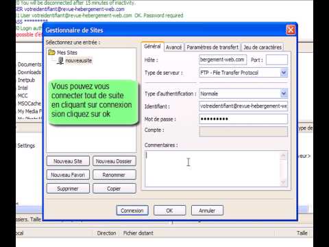 Mettre un site en ligne avec FileZilla