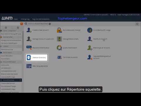 Qu’est-ce que le répertoire Squelette cPanel dans WHM ?