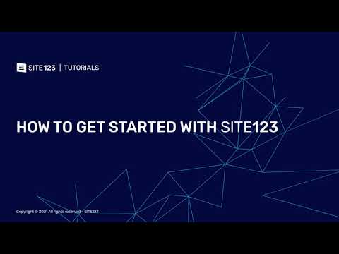 SITE123 - How to Create a Website with SITE123