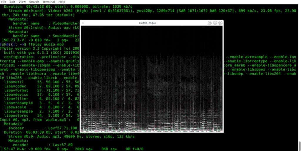 previsualiser audio ffmpeg