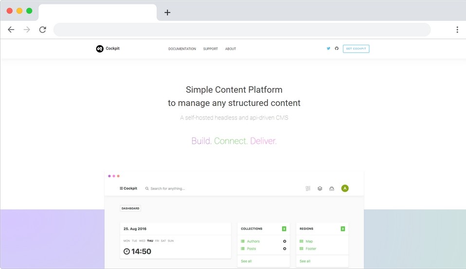 Cockpit Headless CMS offert en Open Source