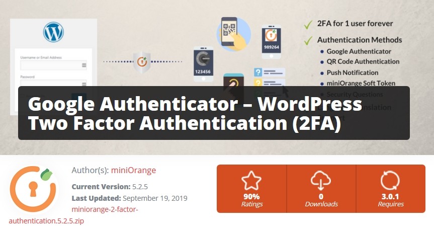 Plugin Google Authenticator pour authentification à deux facteurs dans WordPress