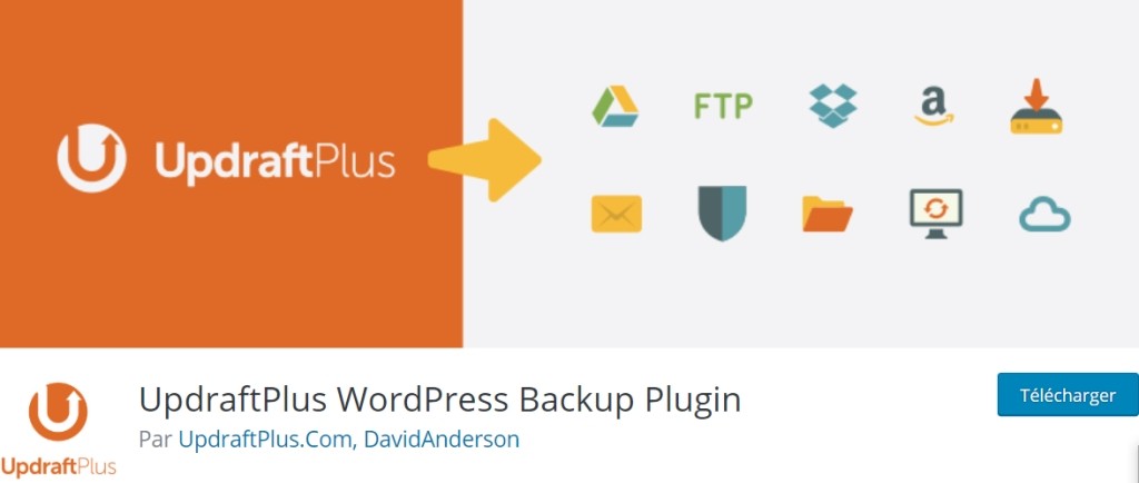 UpdraftPlus pour sauvegarder et restaurer WordPress