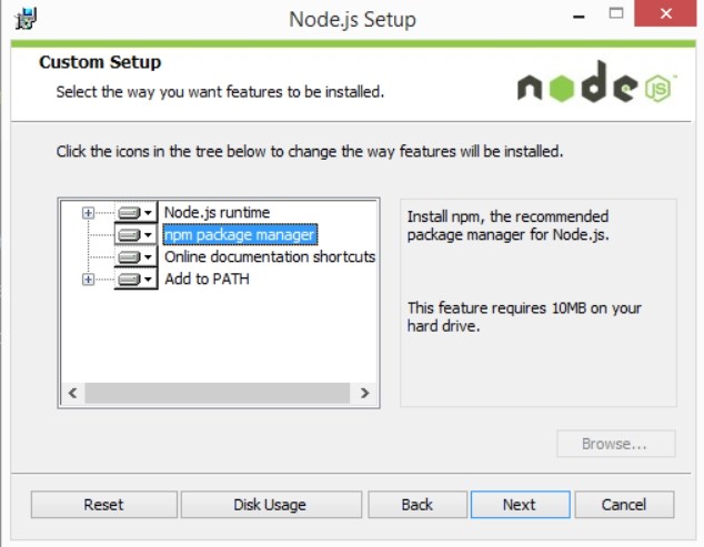 Installation Node.js