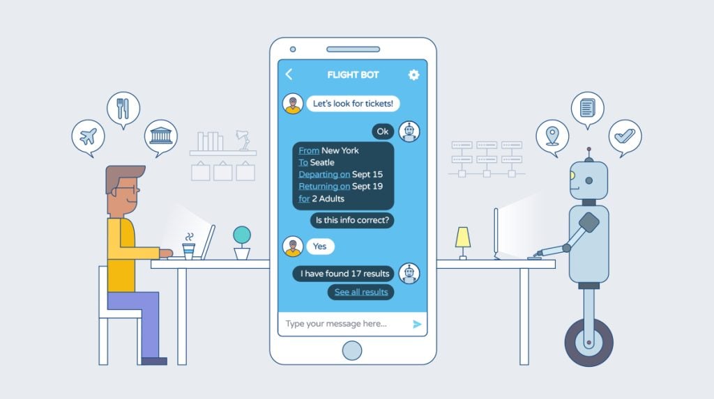 tchatter avec le chatbot