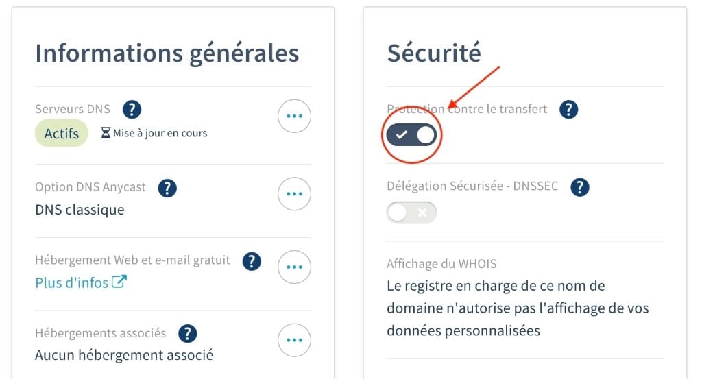 deveroullier debloquer nom domaine ovh