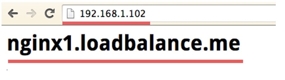 Nginx serveur 1 load balancing