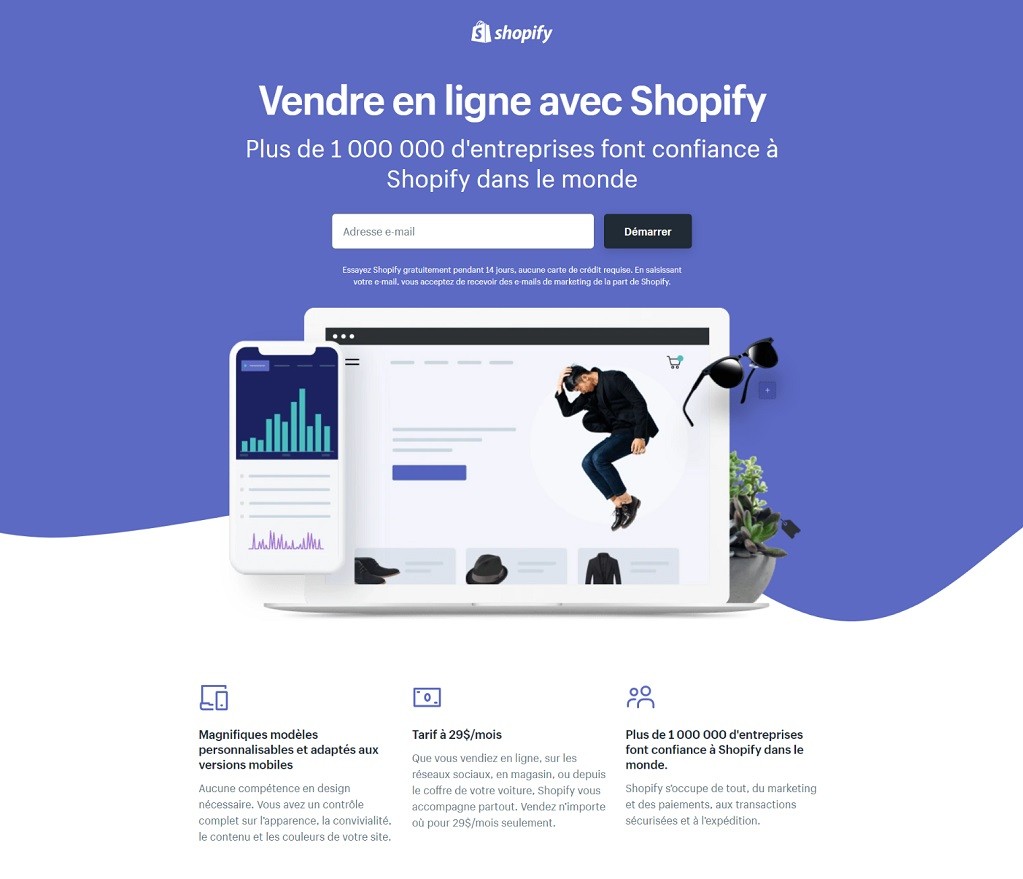 Shopify pour créer des site ecommerce