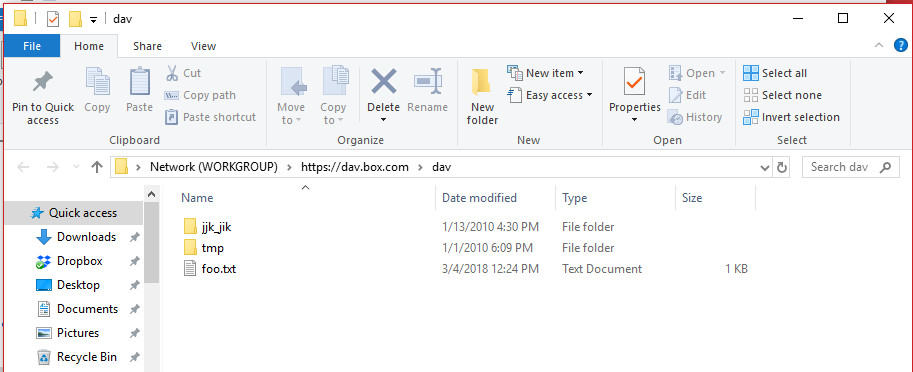 Serveur WebDAV mappé dans Windows Explorer