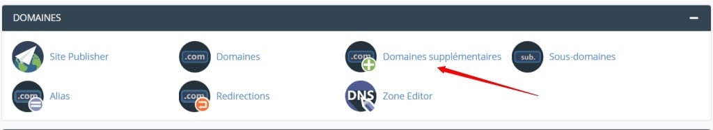 Ajouter un nom de domaine dans cPanel