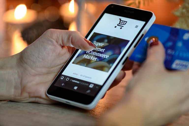 Paiement par carte sur un site e-commerce mobile