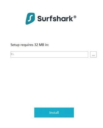 Installation Surfshark - étape 2