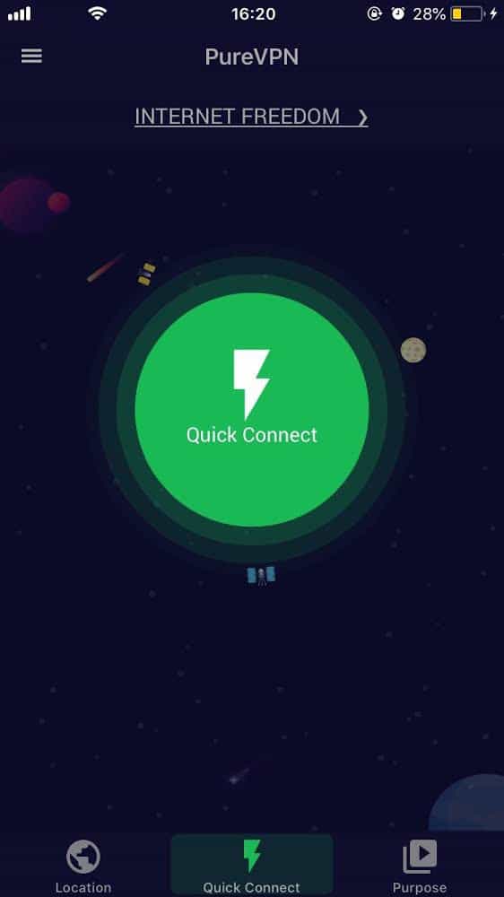 Application iOS PureVPN