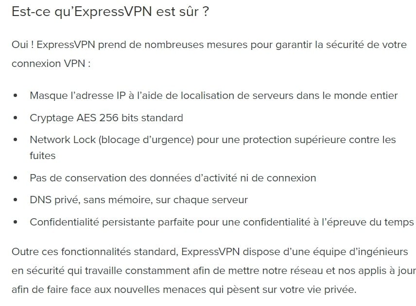 Est-ce que Express VPN est sécuritaire