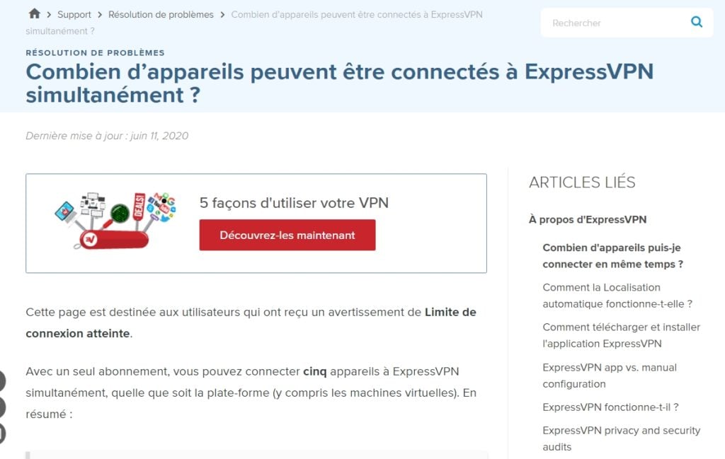 appareils pris en charge par ExpressVPN