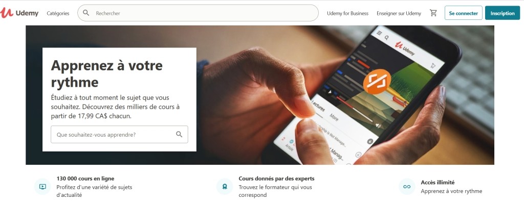 Udemy: la plateforme e-learning la plus populaire