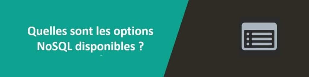 Options NoSQL disponibles