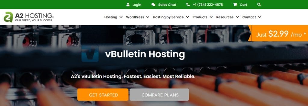 a2Hosting pour l'hébergement vBulletin