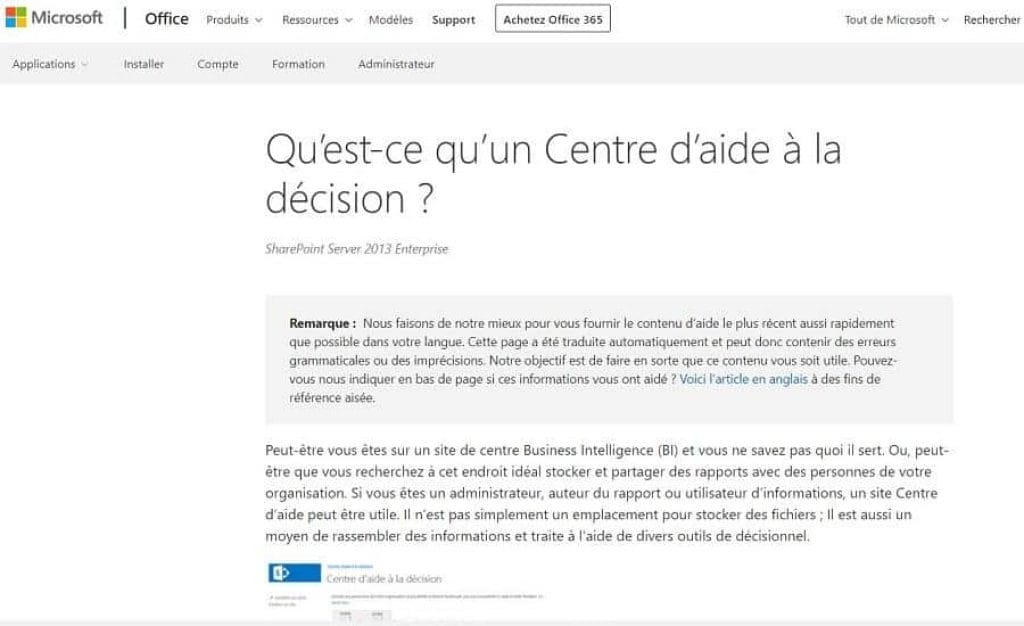 centre de Business Intelligence (BI)