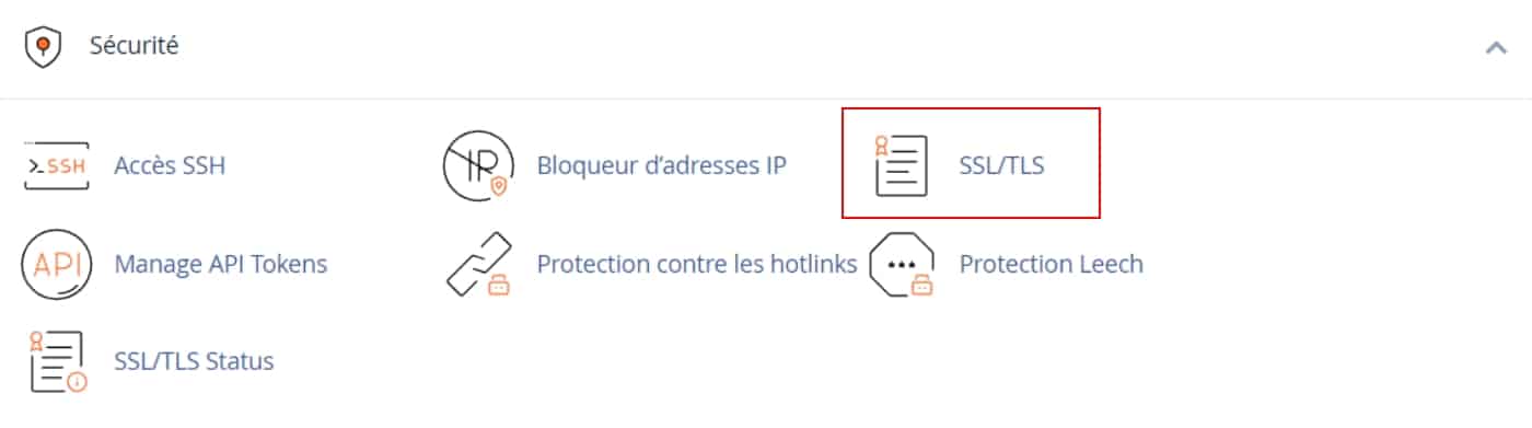 Accéder à l’outil SSL/TLS