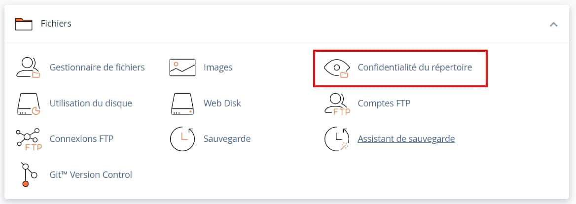 Accédez à l'outil « Confidentialité du répertoire »