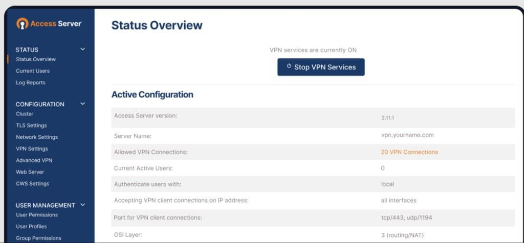 Connexion au Serveur VPN