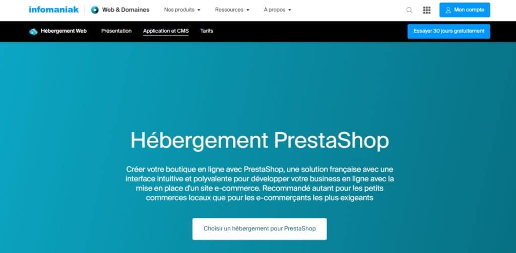 Infomaniak PrestaShop