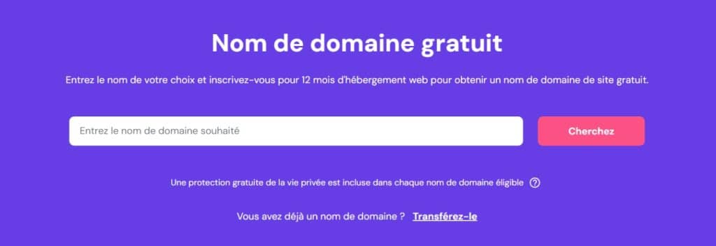 Domaines gratuits