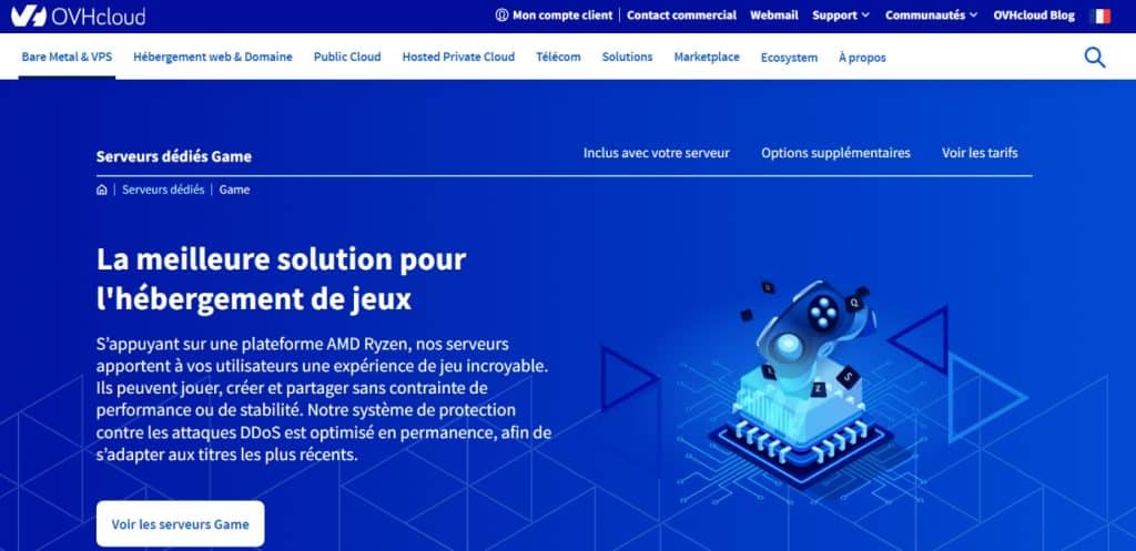 ovh serveur jeux