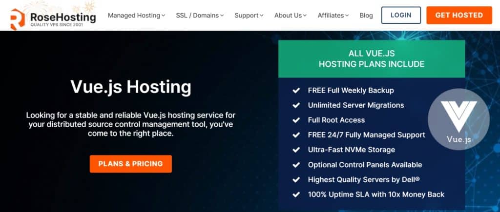 RoseHosting Vue.js