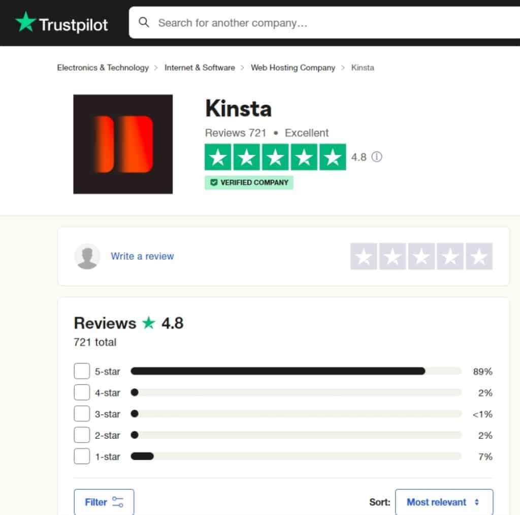 Avis contradictoires sur Trustpilot