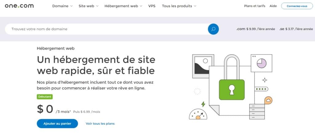 Hébergement mutualisé chez One.com