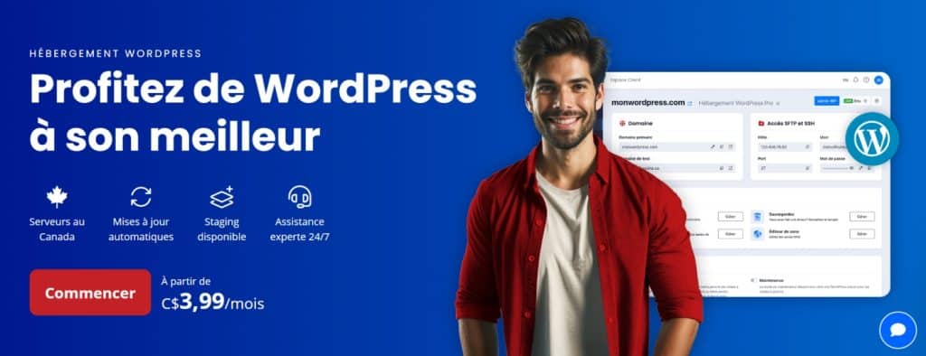 Hébergement WordPress chez WHC