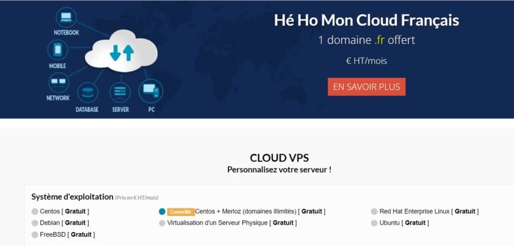 Cloud VPS de Hosteur