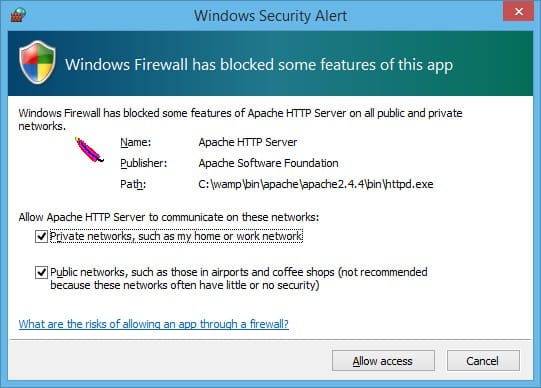 Ajouter l'exception de sécurité dans le pare-feu Windows