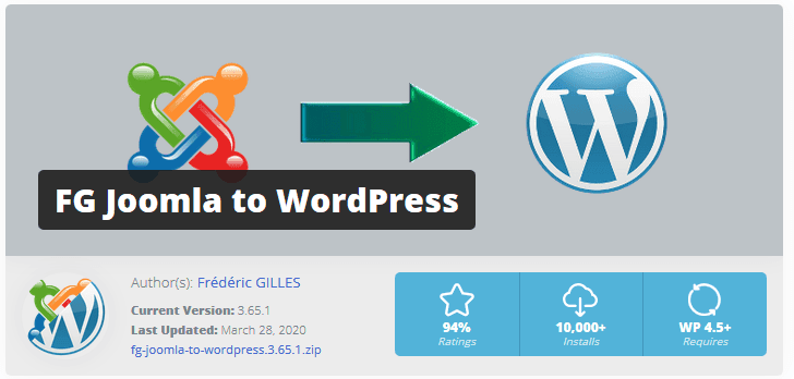 FG Joomla vers WordPress