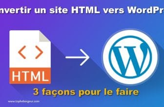 Comment convertir un site html en WordPress