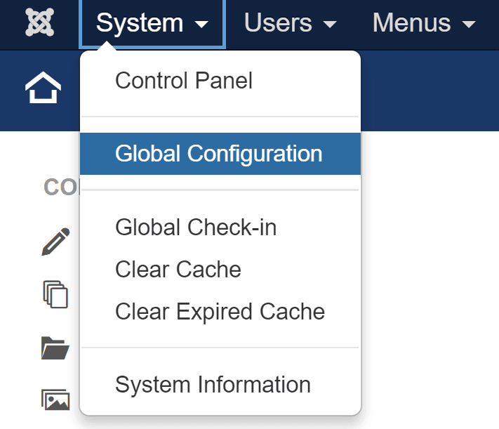 Configuration globale