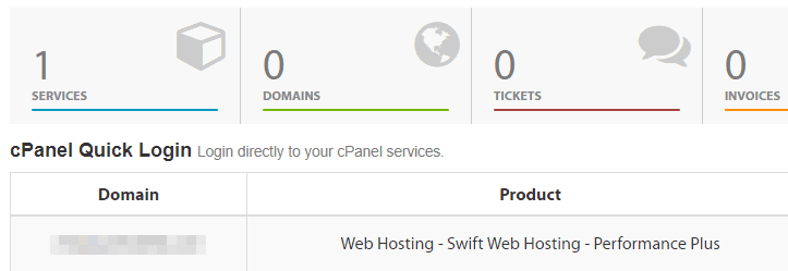 Liste de domaine dans l'interface de gestion de la nouvelle plateforme