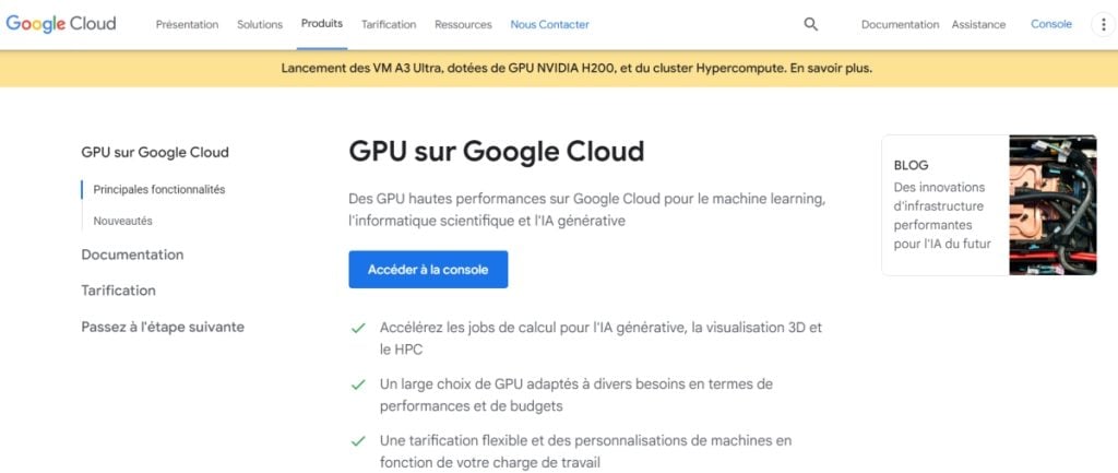 Google GPU Cloud