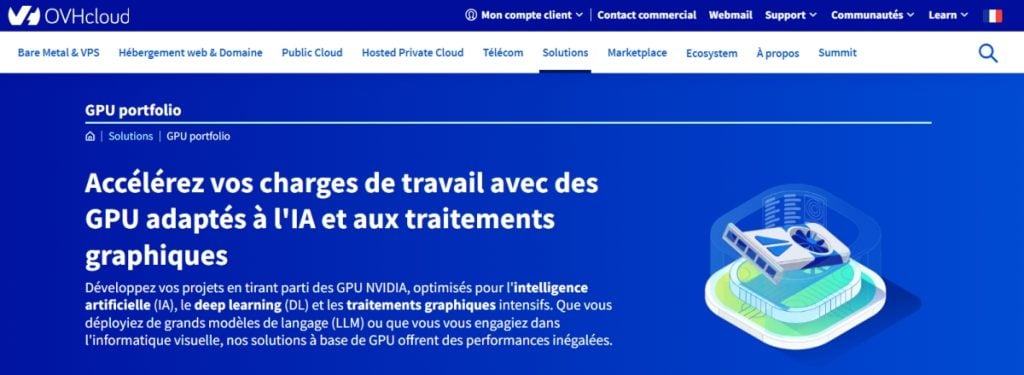 Serveur dédié GPU OVHcloud